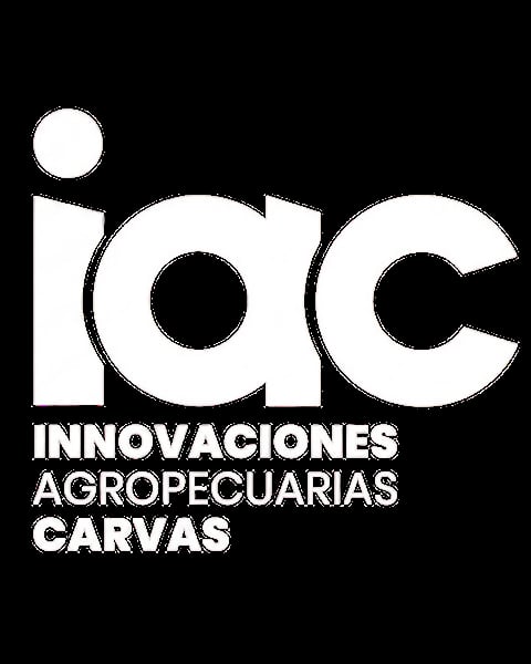IAC Innovaciones Agropecuarias Carvas logo on black background